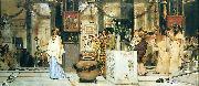 Sir Lawrence Alma-Tadema,OM.RA,RWS The Vintage Festival oil on canvas